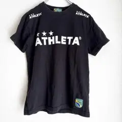 ATHLETA アスレタ Tシャツ ブラック S サッカーウェア　a1745