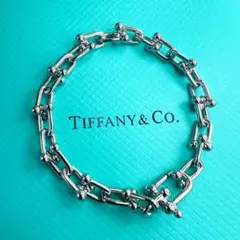 美品 TIFFANY ティファニー ハードウェア マイクロリンク ブレスレット