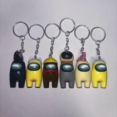 【未使用値引き８月中】Among Us アモングアス　キーホルダー　６個セット