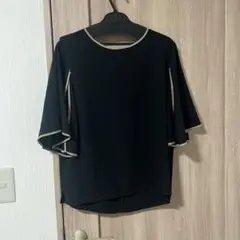 【新品同様美品】FLANNEL☆ 黒☆ブラウス☆トップス☆スコットクラブ購入