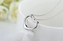 ❤オープンハートネックレス❤ レディース ハートネックレス シンプル