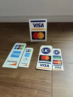 クレジットカード　アクリルスタンド　ステッカー　VISA