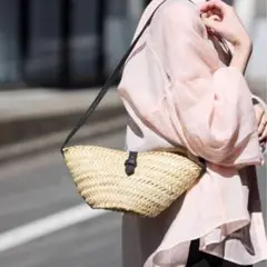 未使用【KECH LeS ESSENTIELS】2WAYカゴバッグ WEB限定追加》【KECH LeS ESSENTIELS】2WAYカゴバッグ