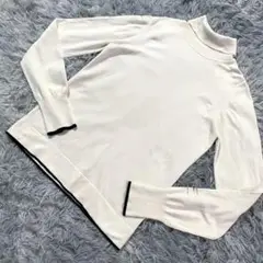 【1】エレメントルール ♡ オフホワイト ハイネックセーター 金タグ 絹混紡