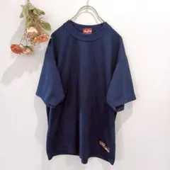★ローリングス★半袖Tシャツ【L】プリント トップス カジュアル ネイビー
