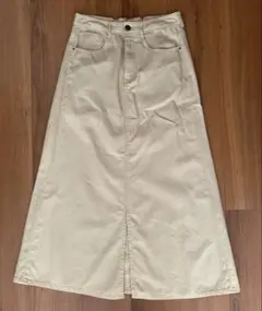 ロングスカート ベージュ タイト