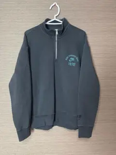 NIKE ハーフジップ スウェット 1972年　ブラック　L