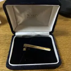 レア　銀座　和光　14金張　シルバー＆ゴールド　ネクタイピン・カフリンクスセット レア 銀座 和光 14金張 シルバー＆ゴールド ネクタイピン