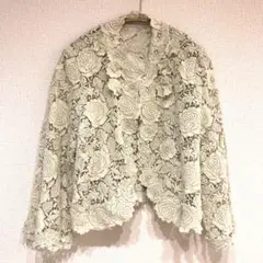 ケイ山田　総レース　カーディガン　KAY YAMADA バラ色の暮し　バラクラ