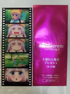映画 小林さんちのメイドラゴン 入場者特典 5週目 フィルム風しおり