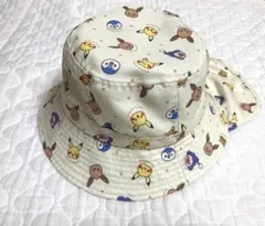 バケットハット モンポケ　50cm クリームイエロー