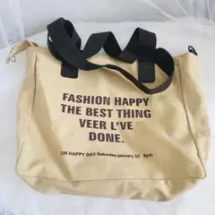【美品】韓国風 大容量　オシャレバッグ　トートバッグ　ブラウン
