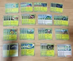 ポケモンカード 草タイプ中心＋サポート 16種類×各5枚 80枚セット