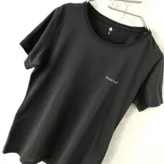 mont-bell ワンポイント ストレッチシャツ Tシャツ 美品 黒 M