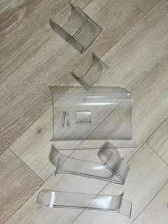 山善　チェアマット　切った部分