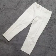 b2047 UNIQLO ユニクロ【W67】ホワイト ストレッチスラックス