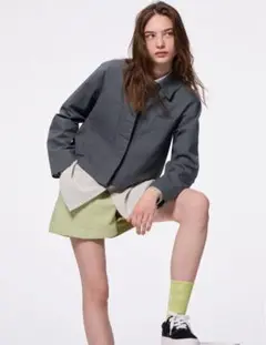 GU women ワークジャケット　ダークグレー　XL
