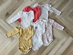 プチバトー/Petit Bateau 長袖ボディ 肌着 6点セット 12m