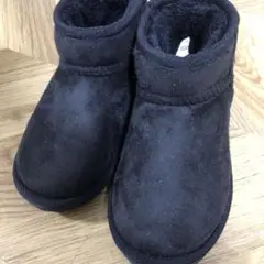 子ども用ムートンブーツ　19センチ　ブラック