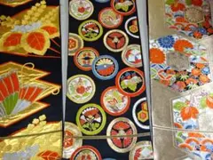 まとめ黒　袋帯　六通　3点　②