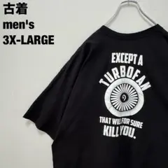 古着 Hanes ヘインズ Tシャツ バックプリント KILL YOU 黒3XL