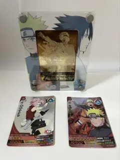 NARUTO データカードダス1億枚突破記念　シリアルナンバー付　プレート　盾 G*D様 【超美品】NARUTOデータカードダス1億枚突破記念シリアル
