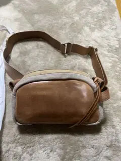 ebagos オイルショルダーバッグ&ウエストポーチ