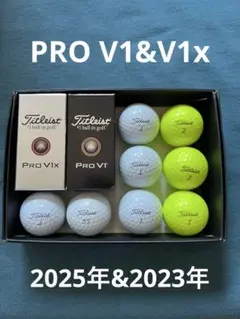 ◼️新品&美品◼️Titleist◼️Pro V1 & V1x◼️12個◼️2025&23