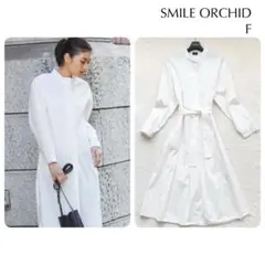 【 SMILE ORCHID スマイルオーキッド 】ロング シャツワンピース