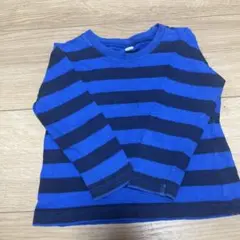 青と黒のストライプ長袖Tシャツ✳︎80㎝✳︎