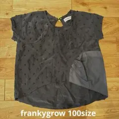 frankygrow ドット柄 Tシャツ S 黒