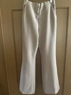 guベージュ パンツ ゴムウエスト
