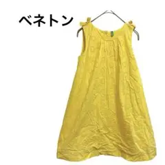 美品✨ベネトン　ノースリーブトップス　イエロー　　　　　リゾート　140cm