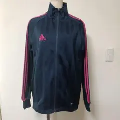adidas ネイビー ピンク ジャージ S