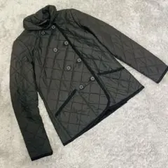 MACKINTOSH 英国製 希少ショート丈 ボアコート キルティング 黒 34