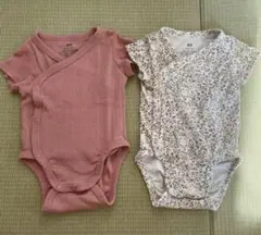 H&M 新生児ロンパース肌着2枚組