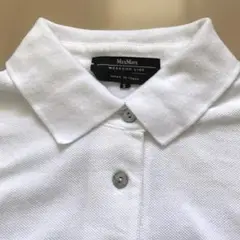 MAXMARA WEEKEND LINE ポロシャツ　ノースリーブ　白