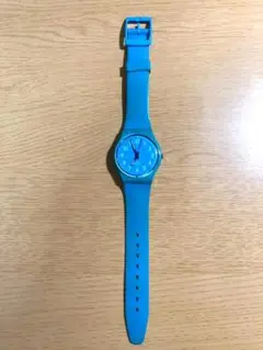 Swatch 青 アナログ 腕時計