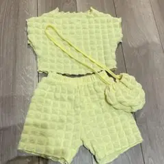 ぽこぽこ セットアップ きいろ 90 95 100