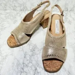 ✨美品 ✨MODE ET JACOMO サンダル 22.5 ベージュ