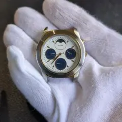 SEIKO　AVENUE ムーンフェイズ　デュアルタイム　稼働品
