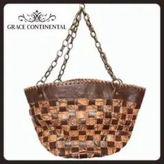 GRACE CONTINENTAL レザー チェーン ショルダーバッグ