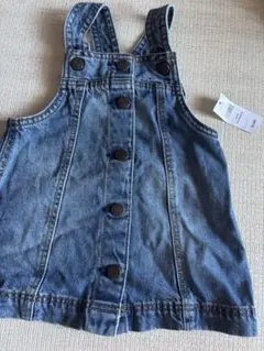 ジャンパースカート　デニム　GAP 新品未使用　80