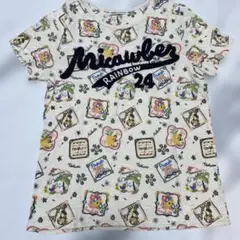 ✳️rough✳️ラフ　半袖Tシャツ カットソー トップス ワッペン プリント