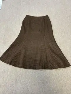 IENA チェック　スカート