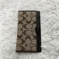 COACH コーチ　シグネチャー　手帳カバー　美品