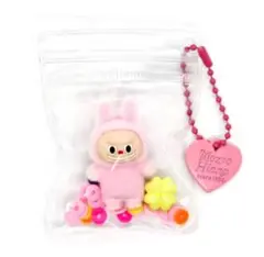 ラブブ らぶぶ Labubu キーホルダー ピンク 大人気