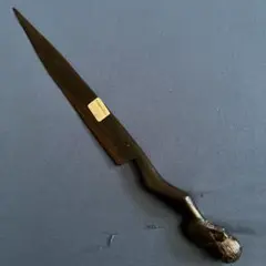made in kenya木製彫刻ハンドルのペーパーナイフ