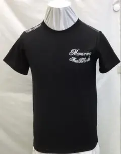 S186N メンズ半袖Tシャツ L 黒 刺繍 春夏 リアルマスターズ 6/19