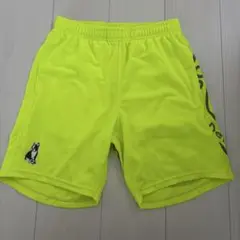 サッカージャンキー　ハーフパンツ M 蛍光イエロー